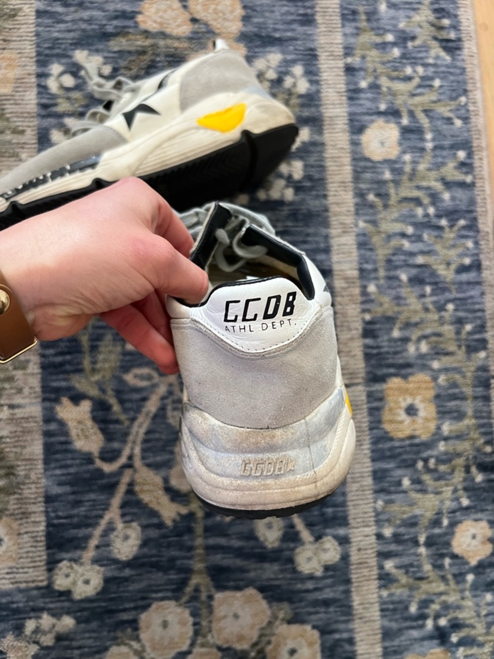 Golden Goose Grey Running Sole Sneakers - Picture 5 of 8